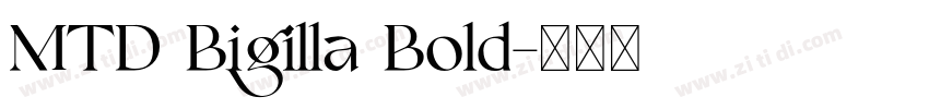 MTD Bigilla Bold字体转换